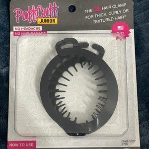 PUFFCUFF JUNIOR BLACK POUCH - 3 INCH